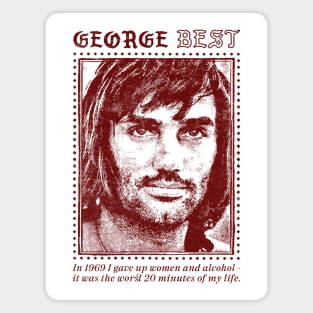 George Best / Retro Fan Quote Design Magnet